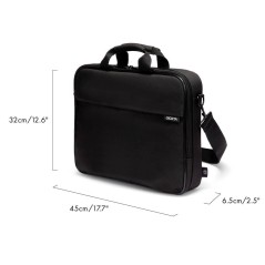 DICOTA ONE Bæretaske til notebook 17.3 300D genbrugt PET Sort